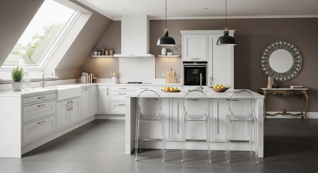 Cloud Dancer: el color del año que marca tendencia en cocinas